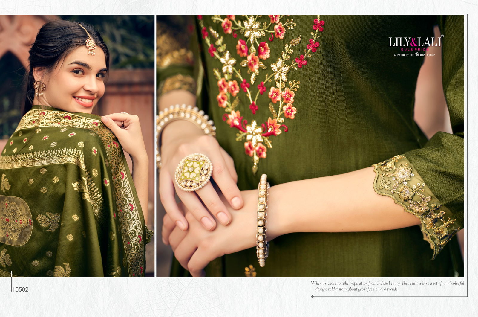 Hasmeena Vol 2 By Lily And Lali Kurti With Bottom Dupatta Orders in India

